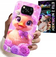 ETUI DO XIAOMI POCO X3 - SŁODKA KACZUCHA, KACZKA NA RÓŻOWYM TLE