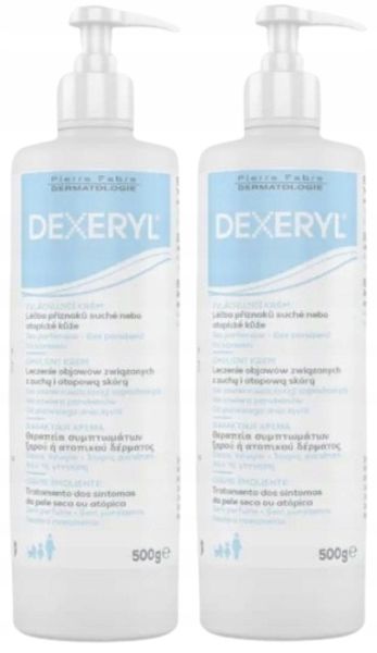 Dexeryl Krem Emolient do skóry suchej AZS 2x500 g zdjęcie 1