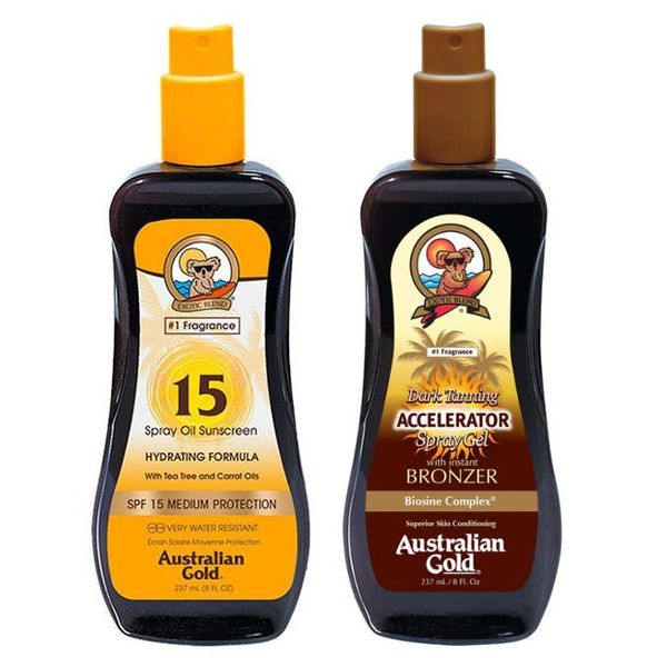 Australian Gold SPRAY SPF15+ACELERATOR DO OPALANIA zdjęcie 1
