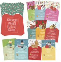 DUŻY ŚWIĄTECZNY NA ŚWIĘTA KALENDARZ ADWENTOWY ZADANIA + CIEKAWOSTKI KARTY