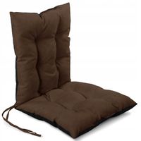 Wodoodporna poduszka ogrodowa 50 x 100 cm na krzesło w kolorze brązowym