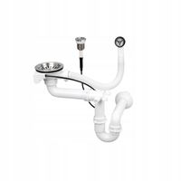 SYFON AUTOMATYCZNY JEDNOKOMOROWY CHROMOWANY PUSH