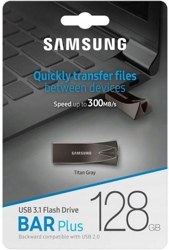 Pendrive Samsung Bar Plus 128 GB USB 3.0 szary na Arena.pl