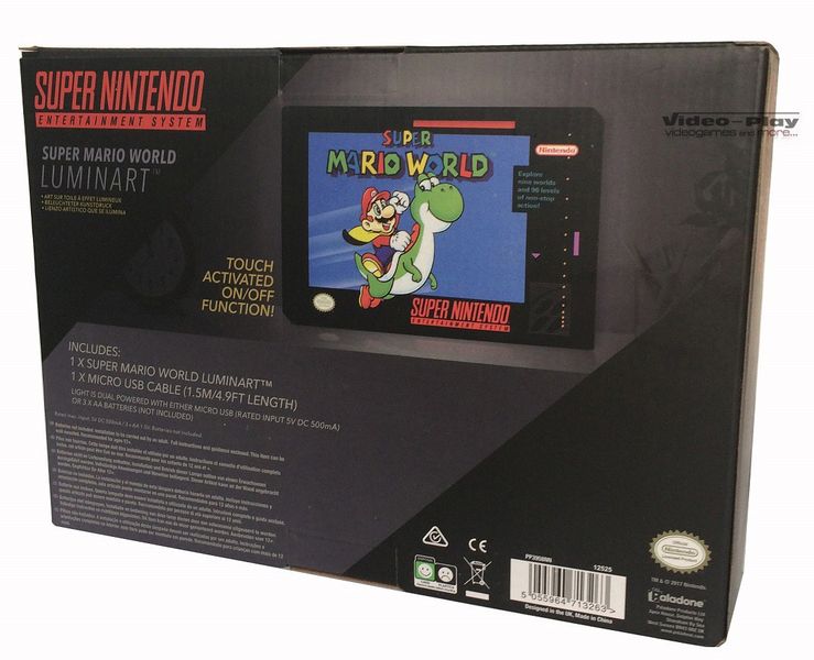 Luminart lampa obraz Nintendo Super Mario World