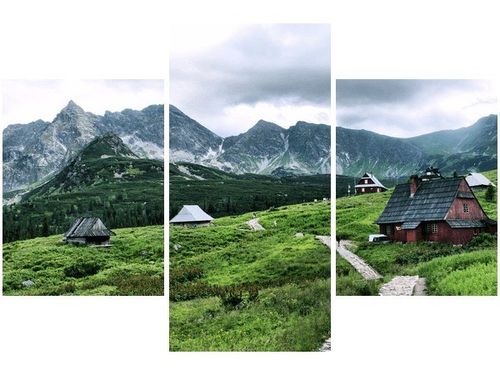 90X60CM OBRAZ CHATY TATRZAŃSKIE na Arena.pl