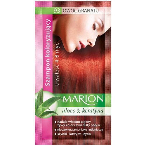 MARION SZAMPON KOLORYZUJĄCY 4-8 MYĆ 93 OWOC GRANATU SASZETKA 40 ML na Arena.pl