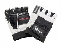 OLIMP RĘKAWICE HARDCORE ONE WHITE RĘKAWICZKI TRENINGOWE SKÓRA