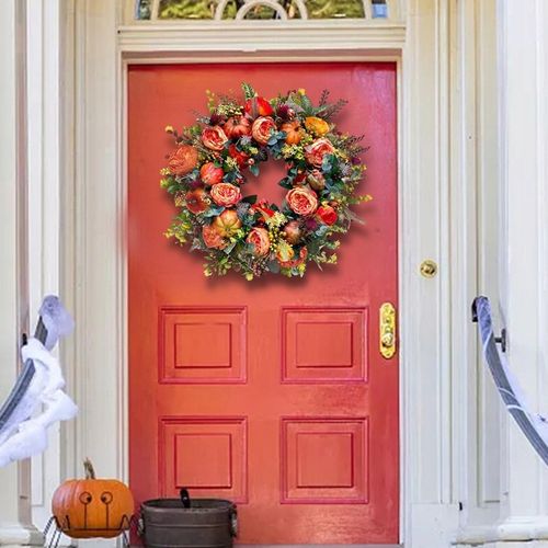 Wieniec na Święto Dziękczynienia Jesienny wieniec na drzwi Trwały na Arena.pl