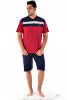 Wygodna męska piżama z krótkim rękawem na lato M