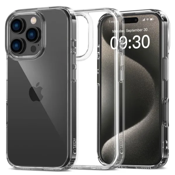 Etui Tech-Protect FlexAir Hybrid na iPhone 16 Pro - przezroczyste zdjęcie 1