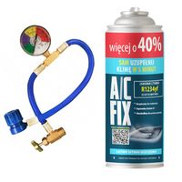A/C FIX GAZ DO NABIJANIA KLIMATYZACJI AUT R1234YF CZYNNIK + PRZEWÓD +50%