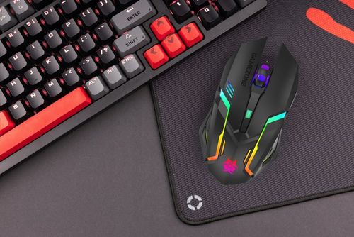 MYSZKA GAMINGOWA MYSZ DLA GRACZY BEZPRZEWODOWA KOMPUTEROWA LED RGB 3200 DPI na Arena.pl