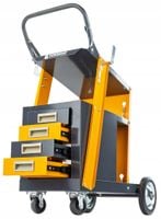 WÓZEK SPAWALNICZY DO SPAWAREK Z PÓŁKĄ NA BUTLE SZUFLADY STABILNY MOBILNY