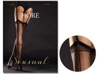 Czarne pończochy ze szwem Diva bielizna damska Black 3