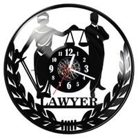 Zegar ścienny z płyty winylowej Prawnik 559.14
