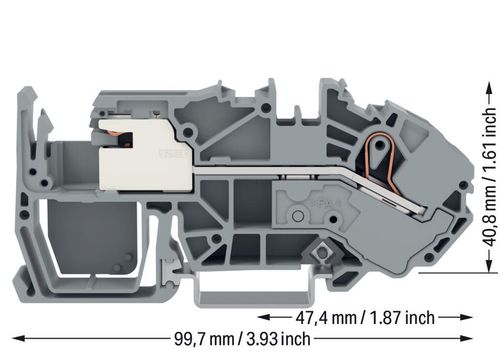 Wago złączka do przewodu wyrówn 1-przewodowa na szynę DIN 16mm2 2016-7711 1szt na Arena.pl