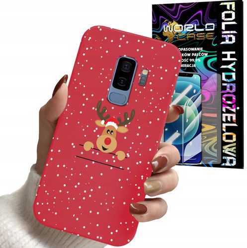 ETUI DO SAMSUNG S9+ PLUS - ŚWIĄTECZNE WZORY RENIFER MIKOŁAJ + FOLIA na Arena.pl