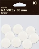 MAGNESY 30MM 10 SZT BIAŁE GRAND