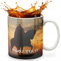 KUBEK 330ml GRAFIKA PREZENT ŚWIĘTA WZÓR - GRA SERIAL WIEDŹMIN + IMIĘ