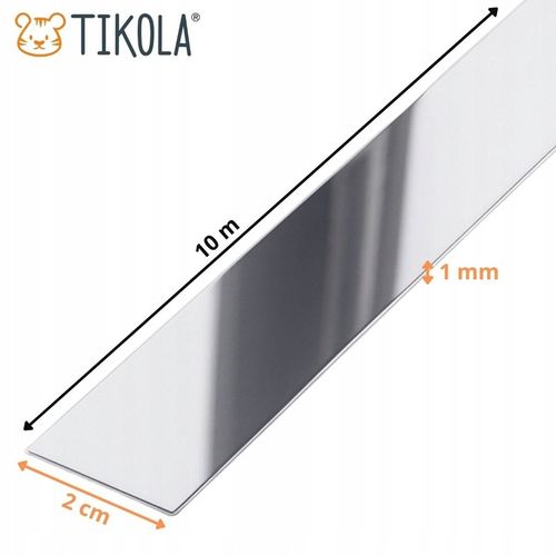 Listwa ozdobna dekoracyjna srebrna na ścianę do mebli samoprzylepna ścienna na Arena.pl