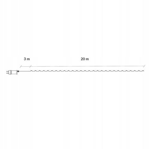 LAMPKI DRUCIKI 200 LED 23m ZEW/WEW MIKRO NA PRĄD 8 FUNKCJI ZIMNE ZASILACZ na Arena.pl