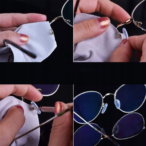 ZESTAW DO NAPRAWY OKULARÓW ŚRUBKI NOSKI SILIKONOWE 35 par nosków na Arena.pl