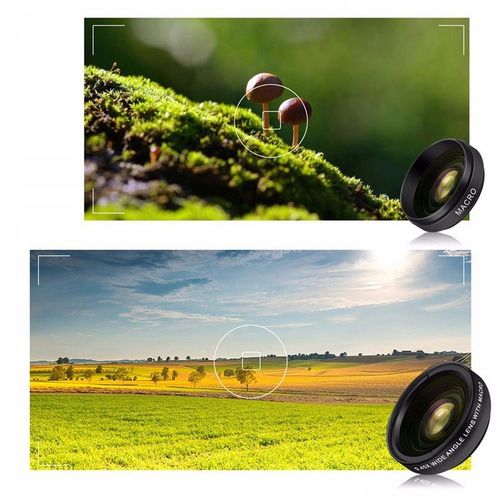 OBIEKTYW 2w1 MACRO + SZEROKOKĄTNY DO TELEFONU na Arena.pl