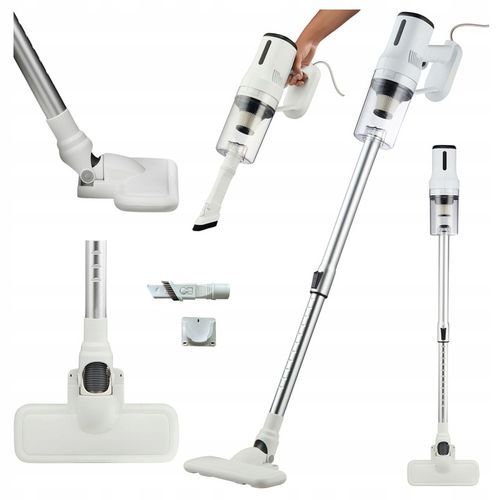 ODKURZACZ PIONOWY BEZWORKOWY PRZEWODOWY RĘCZNY MOCNY 2w1 600W HEPA H13 na Arena.pl