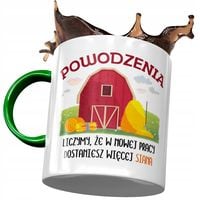 Kubek Zielony Na Pożegnanie Z Pracy Na Prezent Z Nadrukiem Ze Zdjęciem