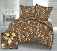 Pościel z kory 160x200 grafitowa jesienne liście