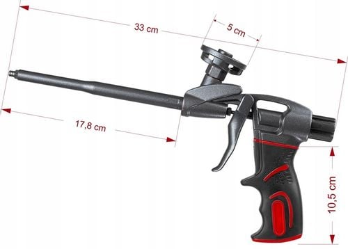 Pistolet teflonowy do pianki piany kleju + czyścik Bauhus PRO na Arena.pl