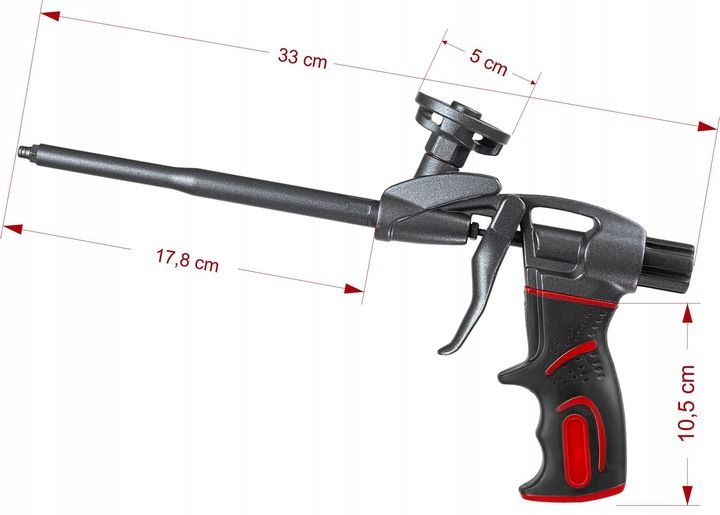 Pistolet teflonowy do pianki piany kleju + czyścik Bauhus PRO zdjęcie 7