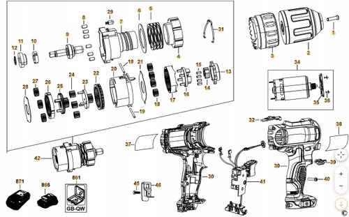 DEWALT NA098708 SILNIK DO DCD710 TYP 1 na Arena.pl