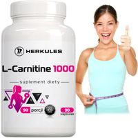 HERKULES L-Carnitine 1000 90caps WYDOLNOŚĆ METABOLIZM BEZ POBUDZENIA LIPOZA