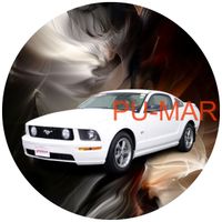 Opłatek na tort Mustang Ford Auto Samochód Logo Fura