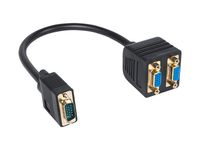 Rozgałęźnik VGA  WTYK VGA - 2 GNIAZDA VGA