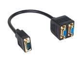 Rozgałęźnik VGA  WTYK VGA - 2 GNIAZDA VGA