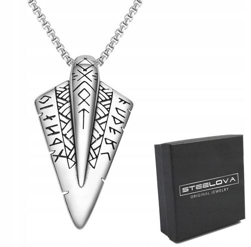 Srebrna Zawieszka Grot do Strzał, Runy Wikingowie na Arena.pl