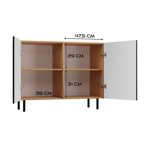 Komoda KAMA 2D SLIM ARISAN GRANAT na Arena.pl