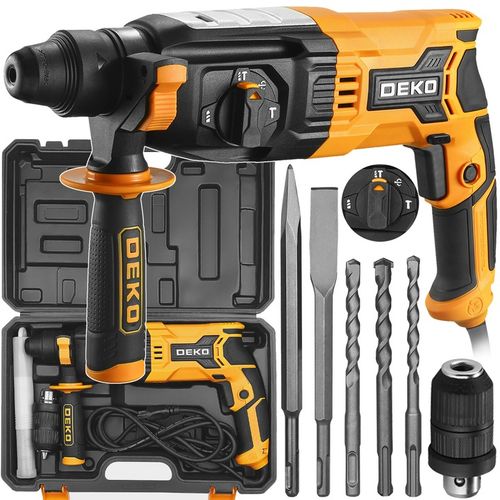 WIERTARKA UDAROWA MŁOTOWIERTARKA MOCNA WIERTARKA Z UDAREM SDS+ PLUS DEKO na Arena.pl