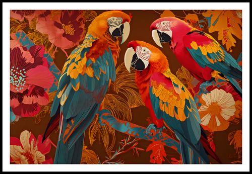 Plakat 91,5x61cm Kolorowe Ary na Arena.pl