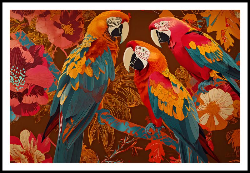 Plakat 91,5x61cm Kolorowe Ary zdjęcie 3