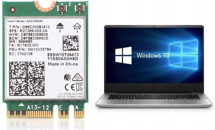 Karta sieciowa do laptopa Intel WiFi 6 6E AX210 Bluetooth 5.3 5374Mbps M.2 zdjęcie 5