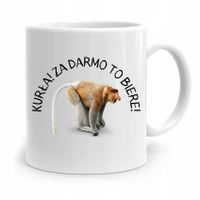 Kubek Prezent Śmieszny Nosacz Za Darmo To Biere Z Nadrukiem Ze Zdjęciem