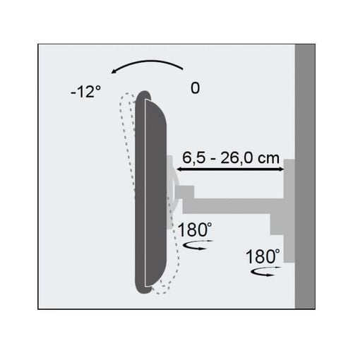 Uchwyt ścienny Techly 19"-37", 25kg obrotowy na Arena.pl