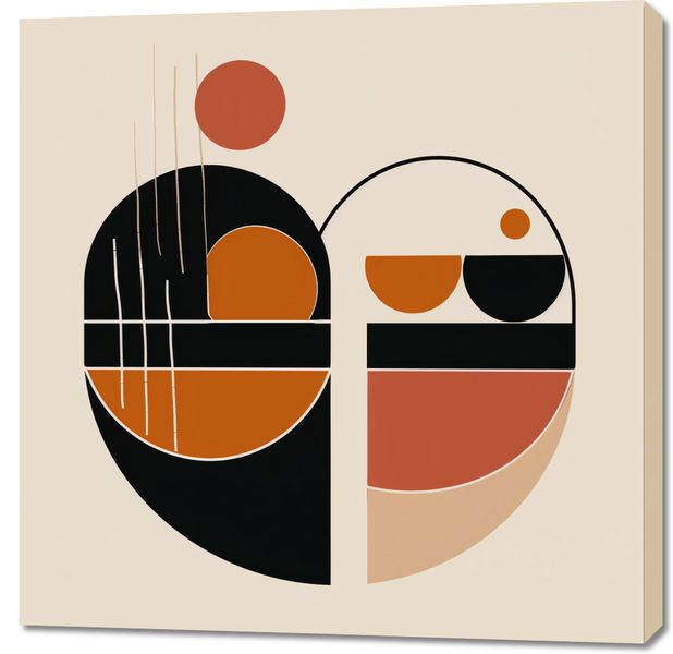 Obraz 90x90cm Proza Kształtów zdjęcie 1