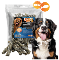 Smaczki dla psa przysmaki twistery rybiej skóry 500g UNIQ PETS