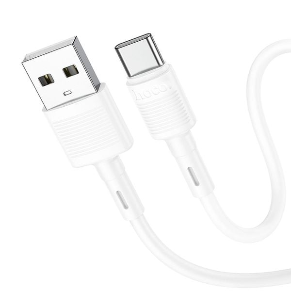 Kabel USB A do USB C Hoco 3A 1 m X83 biały zdjęcie 1