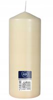 Świeca parafinowa ecru Bezzapachowa Aura Bispol 80/200