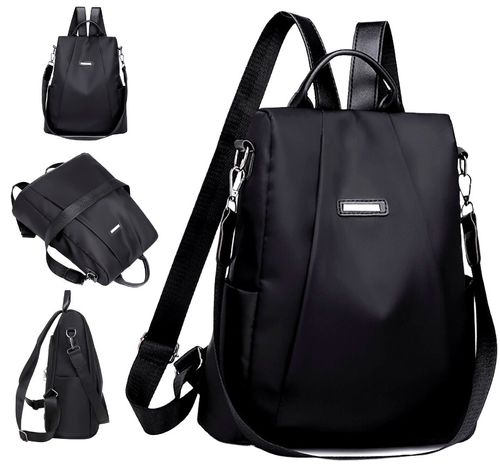 Plecak Damski Czarny Wodoodporny 2W1 Pojemny Torba na Arena.pl